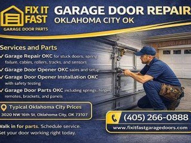Garage Door Repair Oklahoma City OK | Local Parts & Opener Experts