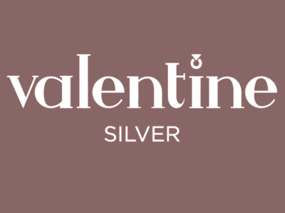 VALENTINE SILVER LOGO WITH COLOUR CODE 8e6664 1