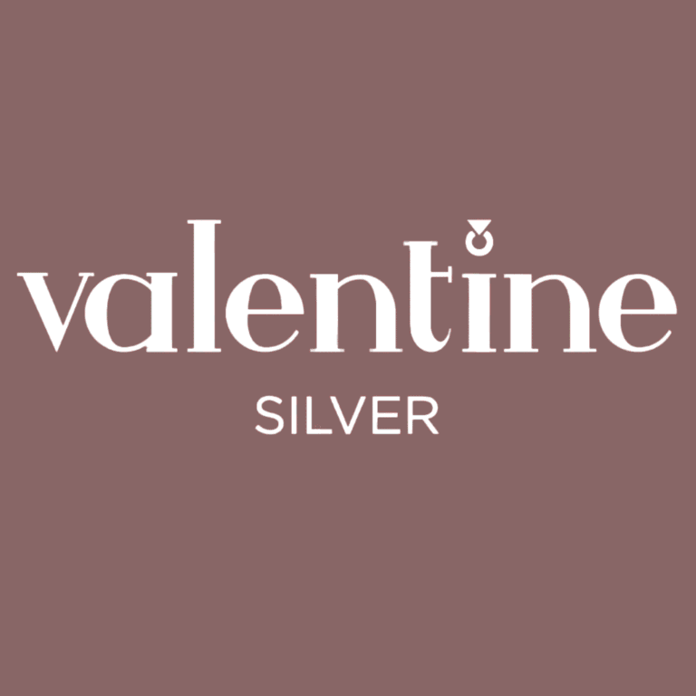 VALENTINE SILVER LOGO WITH COLOUR CODE 8e6664 1