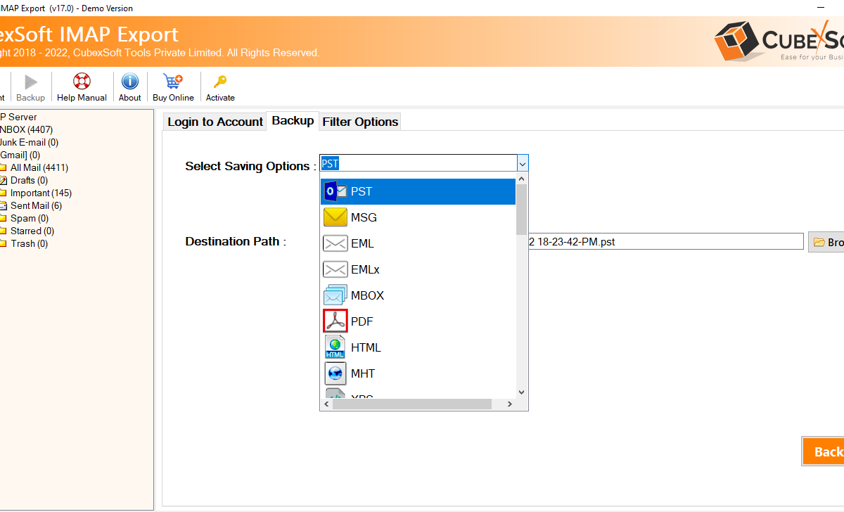 imap backup tool