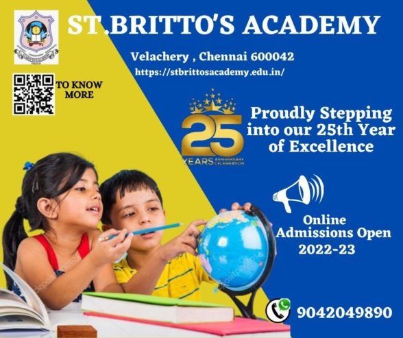 BEST CBSE SCHOOL IN CHENNAI-St.Britto’s Academy