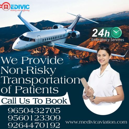 Get Customized ICU Charter Air Ambulance in Kolkata by Medivic