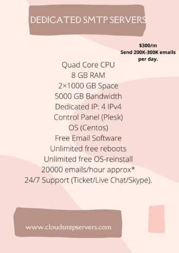 Dedicated SMTP Servers
