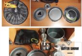 1 Set Outdoor Pots Pans Camping Cookware Picnic Cooking Set