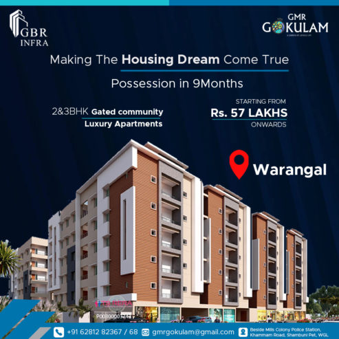 New apartments for sale in warangal | GBR Infra