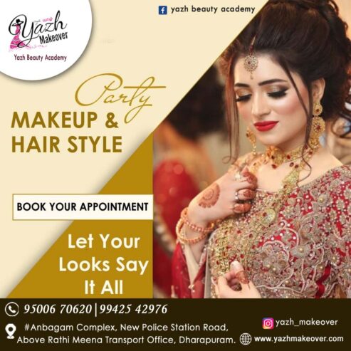Yazh Make Over – Beauty Parlour & Academy in Dharapuram