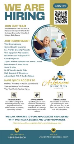 Earn $1100 A Week And More As a 1099 Contractor Cleaning Homes, Apartments, And Condos