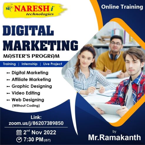 Attend Free Demo On Professional Digital Marketing by Mr. Ramakanth.