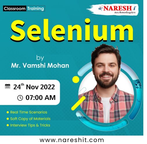 Attend Free Demo On Selenium By Mr. Vamshi Mohan.