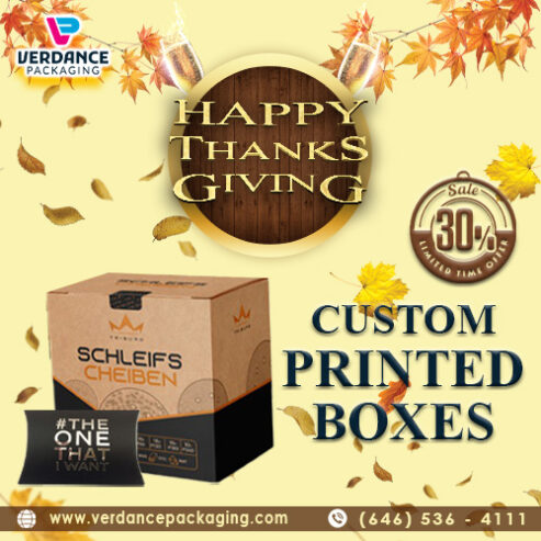 Get 30% Discount On Custom Printed Boxes As Thanksgiving Offer – Verdance Packaging