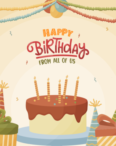 Virtual birthday cards