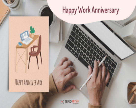 Work anniversary cards