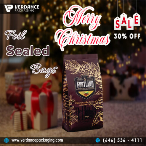 Biggest Offer On Foil Sealed Bags – 30% Christmas Discount by Verdance Packaging