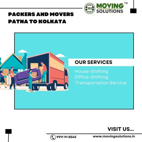 Trusted Packers and Movers Patna to Kolkata for House Shifting