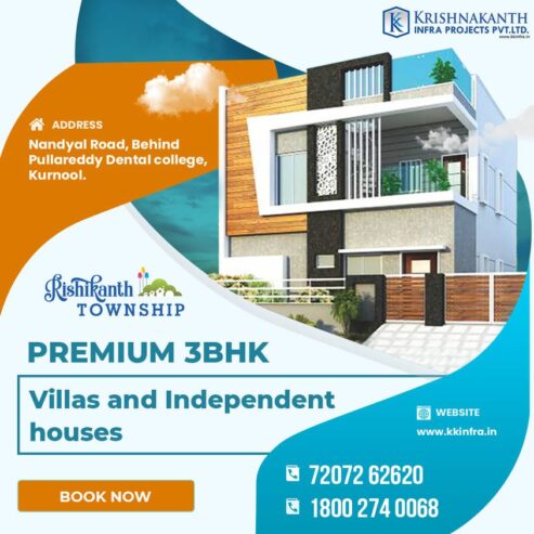 houses for sale in kurnool || Villas || Independent Houses || Commercial Complex || Buy || Krishnakanth Infra Projects