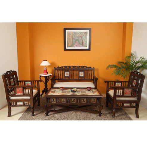 Upgrade your living space with our modern sofa set and center table. Get yours now!