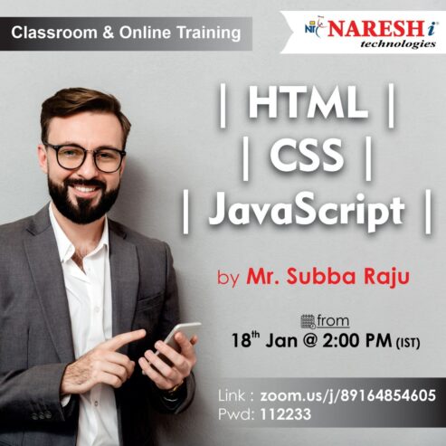 Attend Free Demo on Html | CSS | JavaScript Training by Mr. Subba Raju.
