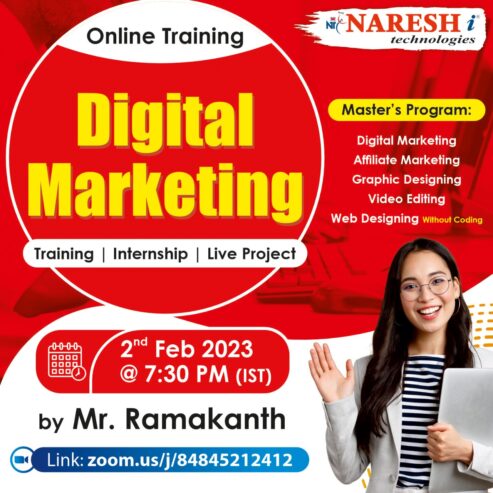 Attend Free Demo On Professional Digital Marketing by Mr. Ramakanth.
