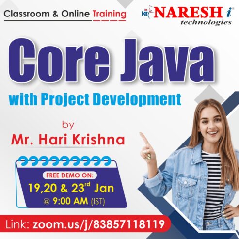 Attend Free Demo On Core Java by Mr. Hari Krishna.