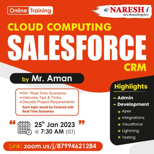 Attend Free Demo On Salesforce CRM by Mr. Aman.