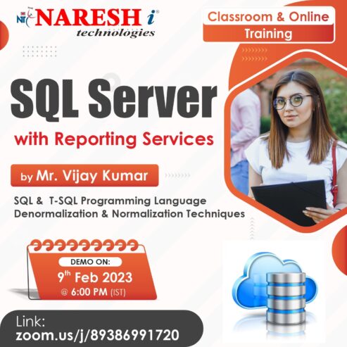 Attend Free Demo On SQL Server with Reporting Services by Mr. Vijay Kumar.
