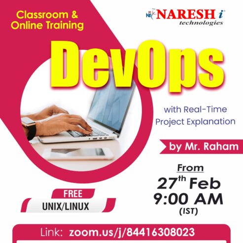 Attend Free Demo On DevOps by Mr. Raham.