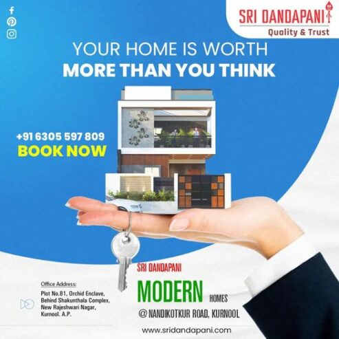 Modern Houses Real Estate In Kurnool || Anantapur || Hyderabad || Dandapani Groups