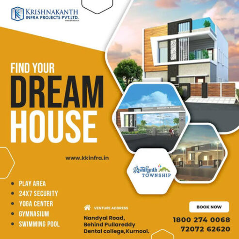 independent house for sale in kurnool || Villas || Independent Houses || Commercial Complex || Buy || Krishnakanth Infra Projects