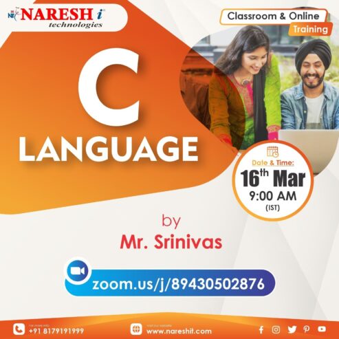 Attend Free Demo On C Language by Mr.Srinivas.