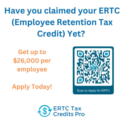 Claim Your ERTC Refund – Up to $26k per employee – Apply for Free
