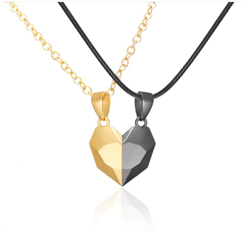 Magnetic Heart Couple Necklace