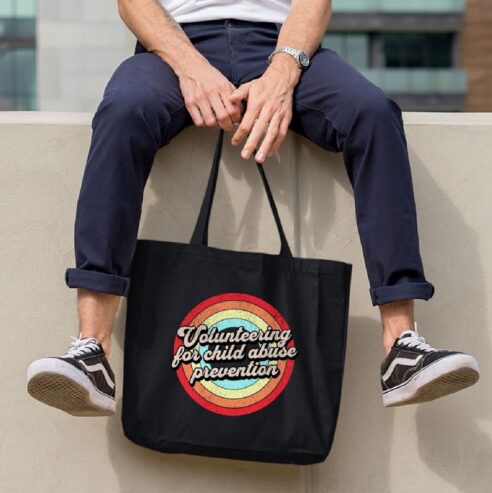 Child Abuse Prevention Canvas Tote Bag