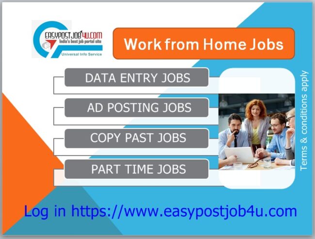 Earn from your home by doing data entry Job.  