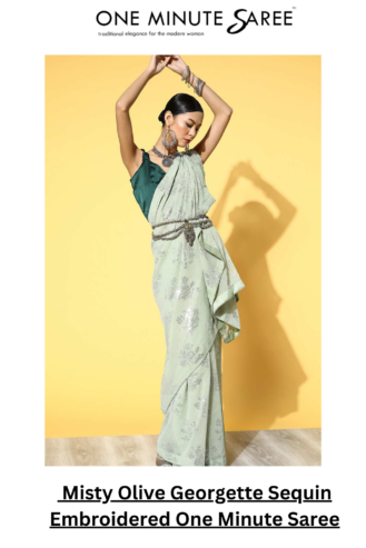 Embroidered Sarees Online in India | Ready to Wear Embroidered Sarees | Pre Stitched Sarees – ONE MINUTE SAREE INDIA