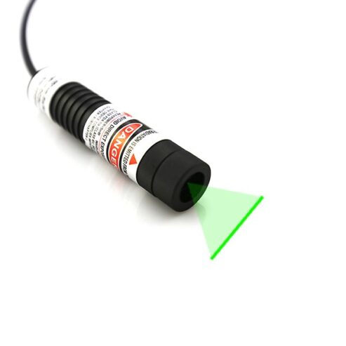 How does glass coated lens 515nm green laser line generator work in long lasting use?
