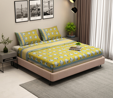 Elevate Your Bedroom with Premium Double Bedsheets from Wooden Street