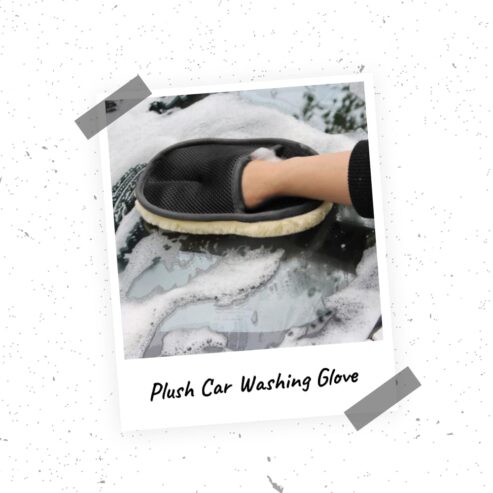 Plush Car Washing Glove