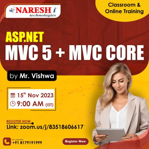 ASP. Net MVC 5 + MVC Core Online Training Course in NareshIT