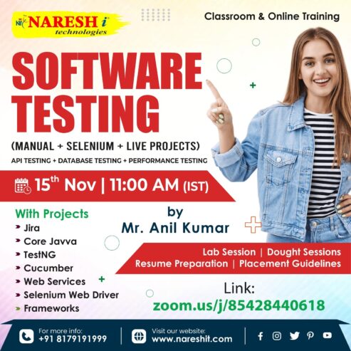 Software Testing Online Training Course in Hyderabad – NareshIT