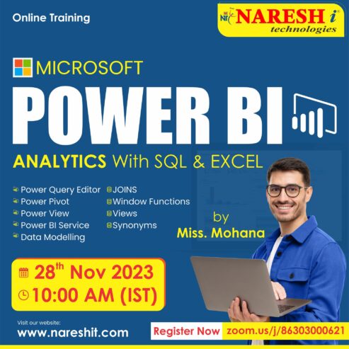 PowerBI Online Training Course in NareshIT – 8179191999