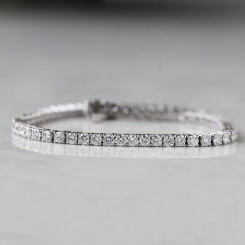 Elegant Black Diamond Tennis Bracelet – Sparkle in Style!
