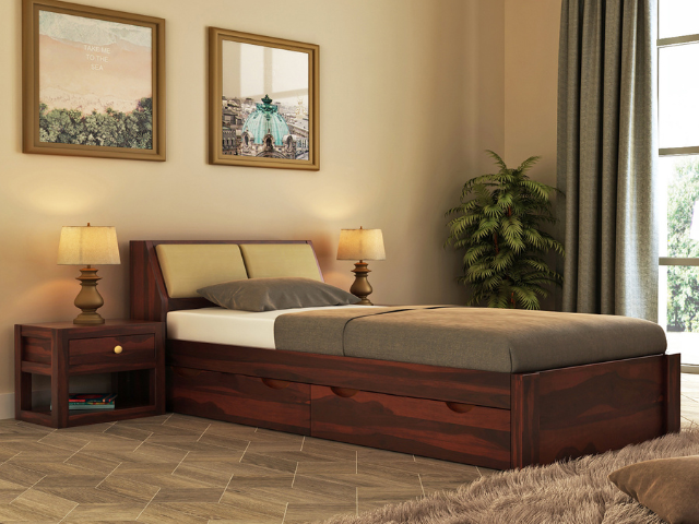 Save 50% on Single Beds at Wooden Street – Upgrade Your Sleep Today!