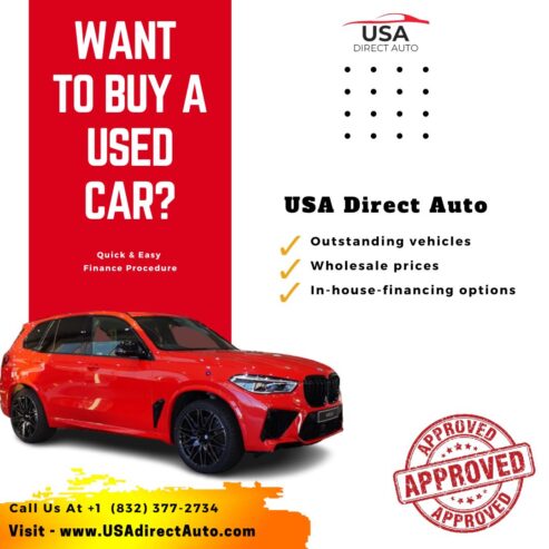 USA Direct Auto: Buy Your Dream Car Today, No Credit History Required