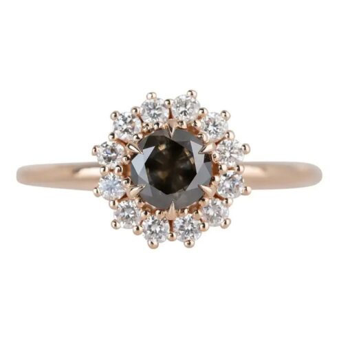 Exquisite Antique Black Diamond Ring For Sale