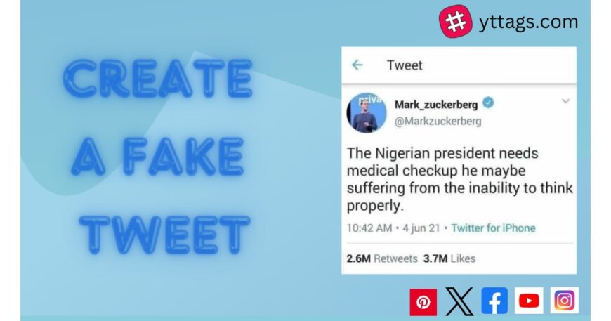 Fake Tweet Generator