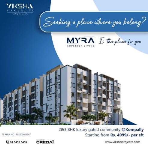 Apartments for sale in Kompally | Myra Project