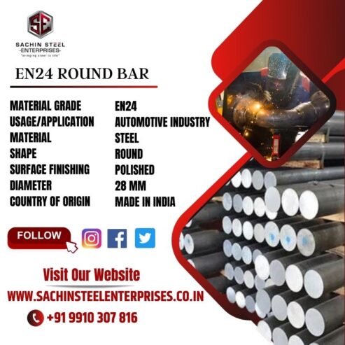 Best EN24 Round bar Manufacturer and Supplier in Manesar