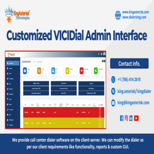 Customized VICIDIAL Admin Interface