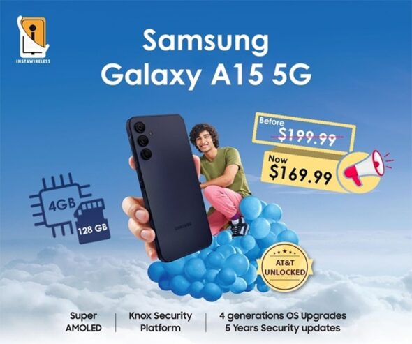SAMSUNG GALAXY A15 5G UNLOCKED A156M DSN 128GB AT&T
