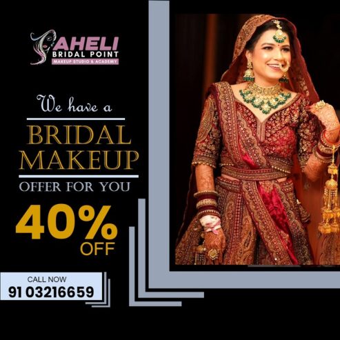 The Best Bridal Makeup in Meerut at Saheli Bridal Point